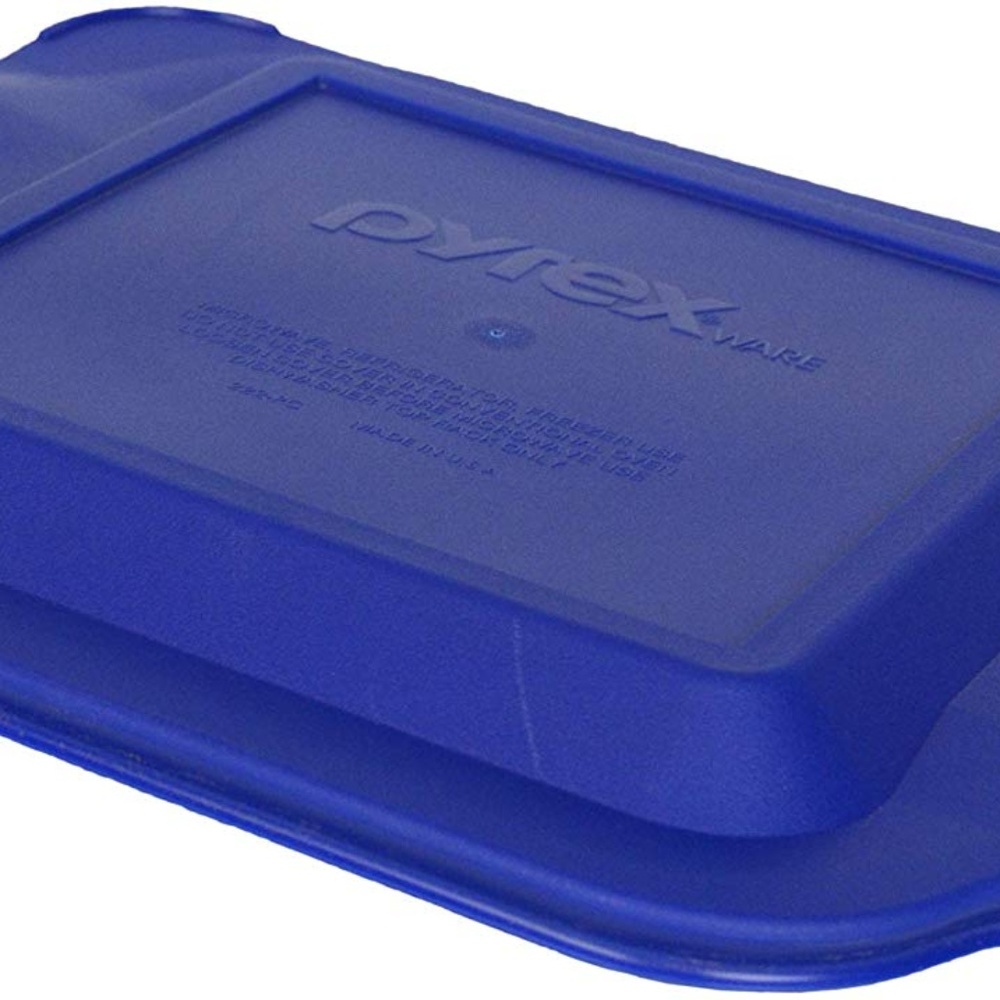 Pyrex 222-PC 2 Quart Dark Blue 8" x 8" Plastic Lid